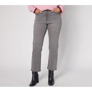 Adidas Women's Pants Sz 10 Luxe Ankle Jeans Gray